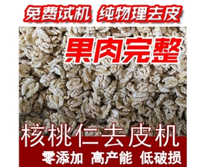 純物理核桃仁去皮機