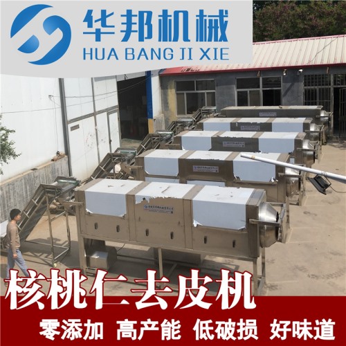 核桃仁去皮機 華邦機械去衣機視頻