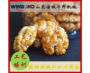 加工琥珀核桃仁設備 華邦蜂蜜琥珀核桃仁機器 十年技術